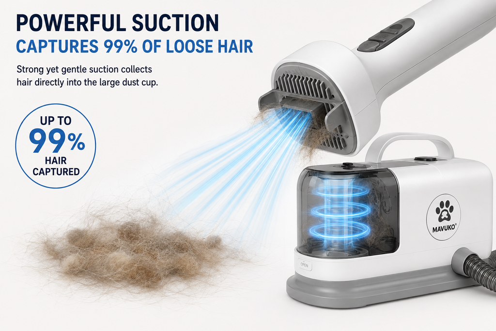 MAVUKO™ 7-in-1 Pet Grooming Vacuum